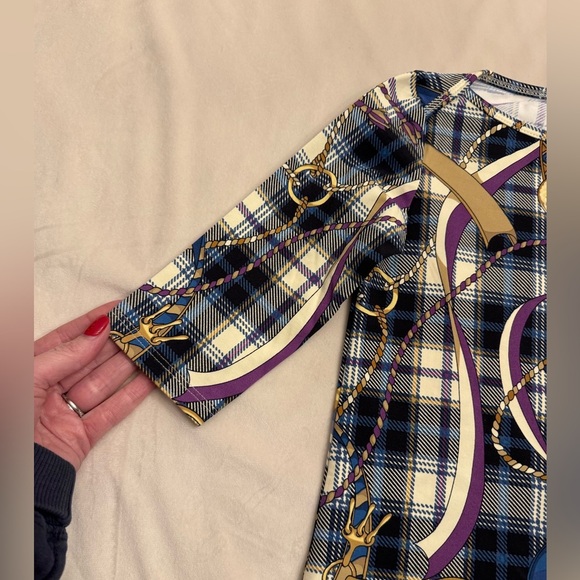 EUC! J. McLaughlin Girls’ RARE Equestrian Motif Dress, sz 5 - Picture 7 of 10